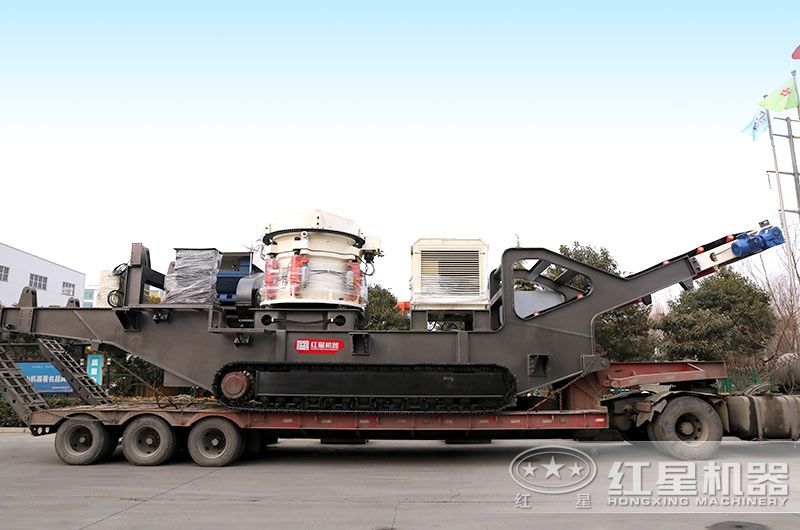 便捷式流動(dòng)石子機(jī)搭載圓錐破碎機(jī) 便捷式流動(dòng)石子機(jī)搭載圓錐破碎機(jī)