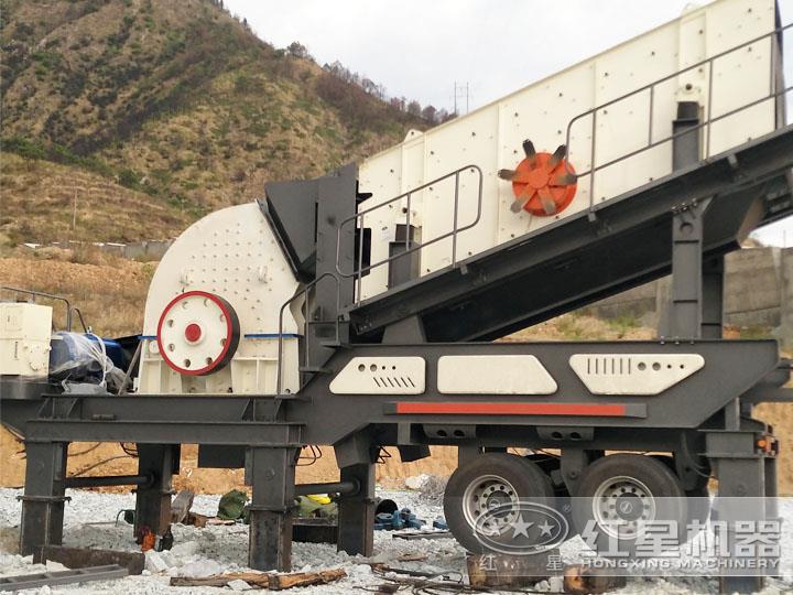 重錘式移動破碎機(jī)實現(xiàn)一次成型，成本低