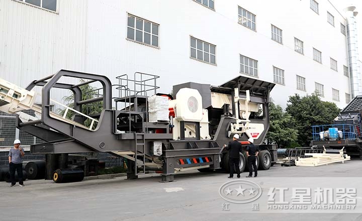 小型車式移動石子粉碎機 小型車式移動石子粉碎機