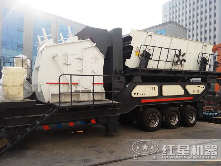 反擊式移動破碎站，產(chǎn)量70-380t/h之間