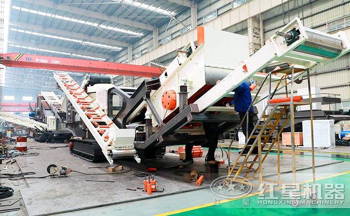 建筑垃圾加工機(jī)生產(chǎn)現(xiàn)場 建筑垃圾加工機(jī)生產(chǎn)現(xiàn)場