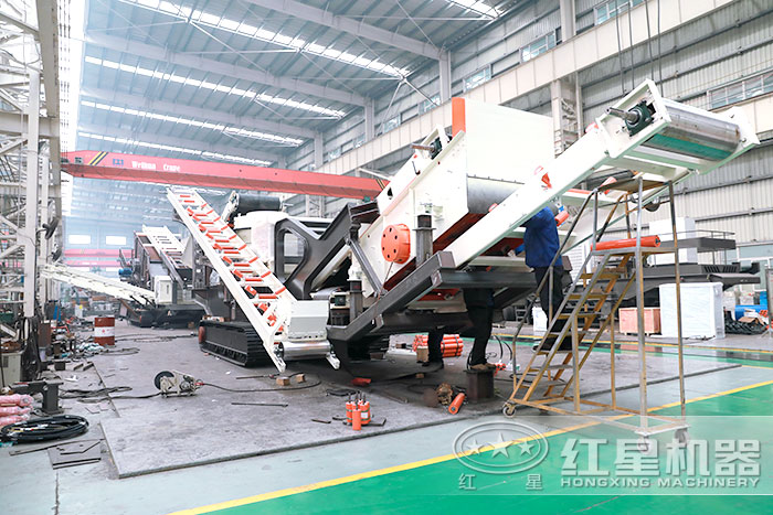 小型移動建筑垃圾破碎站車間 小型移動建筑垃圾破碎站車間